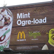 Mcdonald's Mint Ogre-Load McFlurry