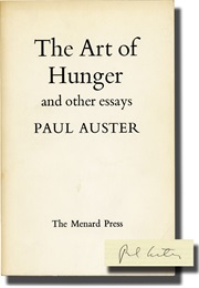 The Art of Hunger (Paul Auster)