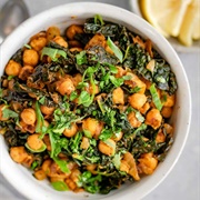 Chickpeas and Greens Skillet