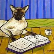 Read a Book With a Cup of Tea and a Cat