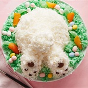 Easter Bunny Butt Cake
