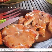 Crocodile in Sauce