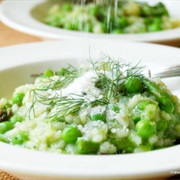 Pea and Asparagus Risotto