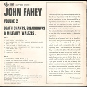 John Fahey - Volume II: Death Chants, Breakdowns and Military Waltzes