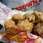 Fried Mushrooms From Brown&#39;s Chicken and Pasta