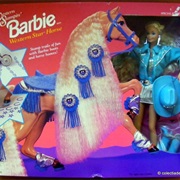 Western Barbie and Western Star Horse