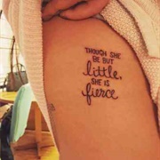 Though She Be but Little, She Is Fierce