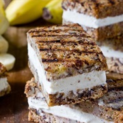 Banana Bread Ice Cream Sandwiches