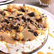 Salted Caramel Honeycomb Chocolate Cheesecake