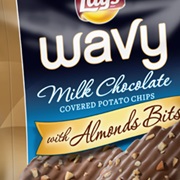 Lays Wavy Milk Chocolate With Almond Bits