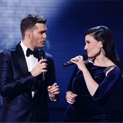 Idina Menzel and Michael Bublé
