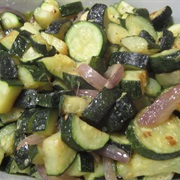 Zucchini and Onions