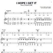 I Hope I Get It - Hamlisch & Kleban