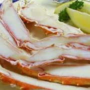 Pre-Split Crab Legs at Caesars Palace Buffet