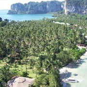 Relaxing at Railey Beach, Thailand
