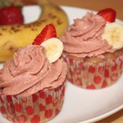 Strawberry Banana Cupcakes
