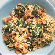 Sausage Spinach Rice Bowl