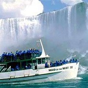Maid of the Mist Under Niagara Falls