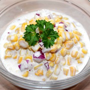 Corn Salad With Sour Cream and Mayonnaise