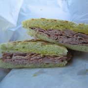 Ham and Mustard Sandwich