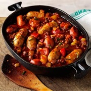 Sausage and Aduki Beans