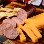 Summer Sausage and Cheddar