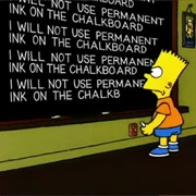 Using Permanent Ink on the Chalkboard