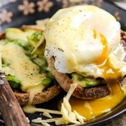 Sausage Avocado Benedict