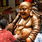 Rubbing Buddha's Belly