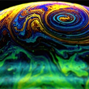 Magnified Soap Bubble