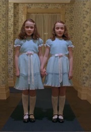 Lisa Burns and Louise Burns in the Shining (1980)