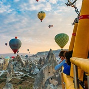 Do a Hot Air Balloon Ride Above Cappadocia