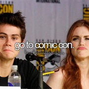 Go to Comic Con