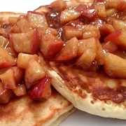 Pancakes With Fried Apples
