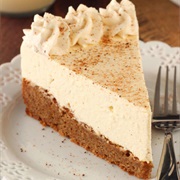 Eggnog Spice Blondie Cheesecake