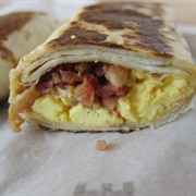 Grilled Breakfast Burrito -- Bacon