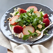 Strawberry, Roasted Beet, and Ricotta Salad