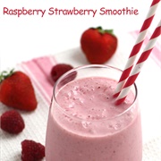 Raspberry Strawberry Smoothie