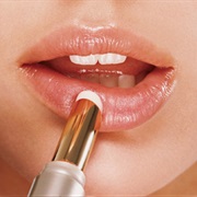 Applying Lip Balm to Chapped Lips