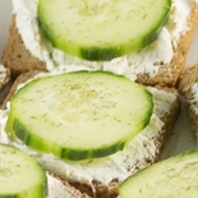 Cucumber Sandwiches With Watercress, Cream Cheese, and Pineapple