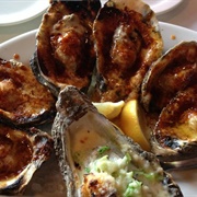 Char-Grilled Oysters From Pearl's Oyster House
