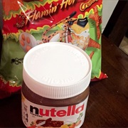 Nutella and Hot Cheetos