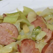 Polish Sausage and Cabbage