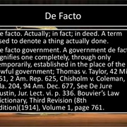 De Facto