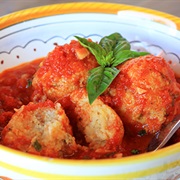Cheese Balls in Tomato Sauce