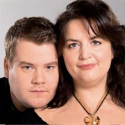 James Corden and Ruth Jones
