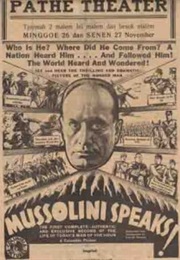 Mussolini Speaks! (1933)