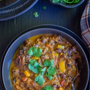 Smoky Pumpkin Black Bean Chilli