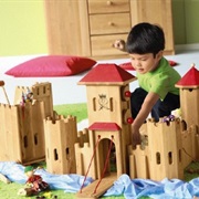 Selfmade Wooden Knight's Castle