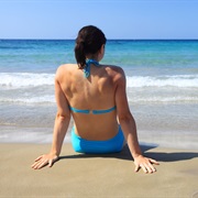 Sitting on the Beach